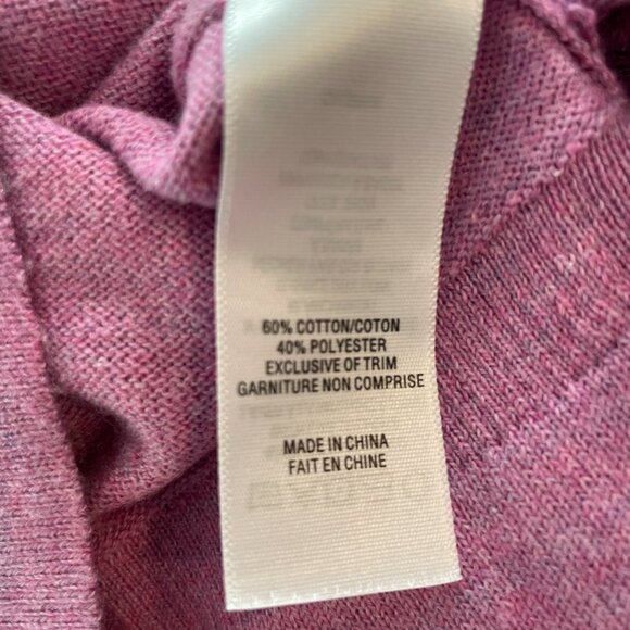 Pink Tartan Pink Clover Cotton Blend Sweater-Size Medium - Picture 5 of 11